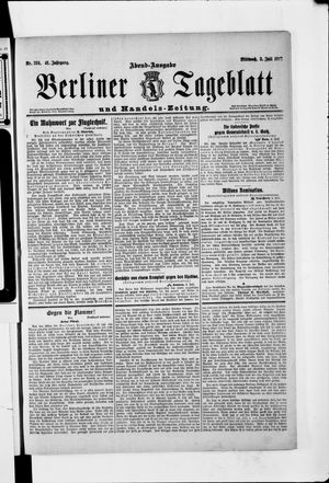 Berliner Tageblatt und Handels-Zeitung on Jul 3, 1912