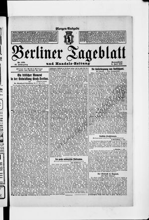 Berliner Tageblatt und Handels-Zeitung vom 06.07.1912