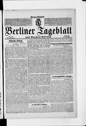 Berliner Tageblatt und Handels-Zeitung vom 09.07.1912