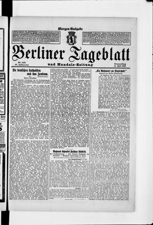 Berliner Tageblatt und Handels-Zeitung vom 11.07.1912