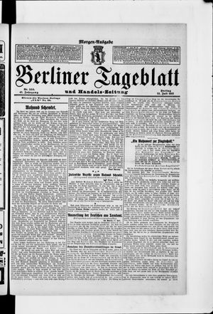 Berliner Tageblatt und Handels-Zeitung vom 12.07.1912