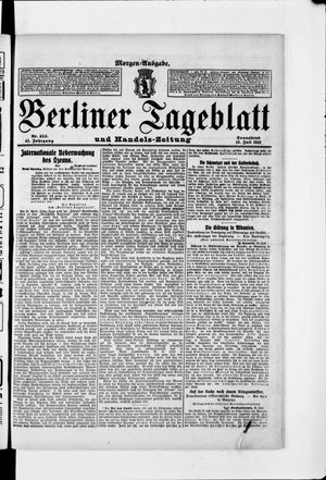 Berliner Tageblatt und Handels-Zeitung vom 13.07.1912