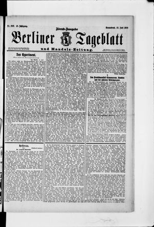 Berliner Tageblatt und Handels-Zeitung on Jul 13, 1912