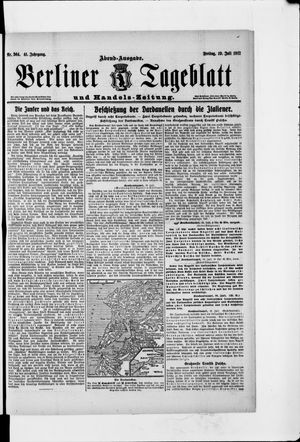 Berliner Tageblatt und Handels-Zeitung vom 19.07.1912