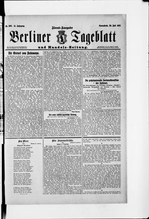 Berliner Tageblatt und Handels-Zeitung on Jul 20, 1912
