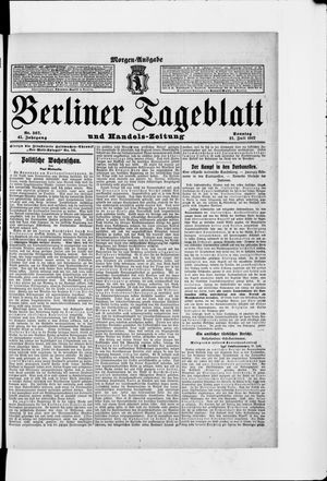 Berliner Tageblatt und Handels-Zeitung vom 21.07.1912