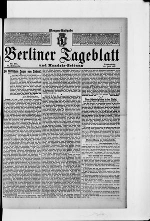 Berliner Tageblatt und Handels-Zeitung vom 25.07.1912