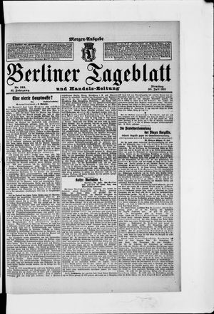 Berliner Tageblatt und Handels-Zeitung vom 30.07.1912