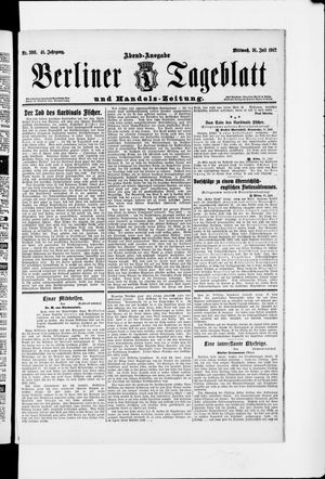 Berliner Tageblatt und Handels-Zeitung vom 31.07.1912
