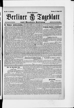 Berliner Tageblatt und Handels-Zeitung vom 13.08.1912
