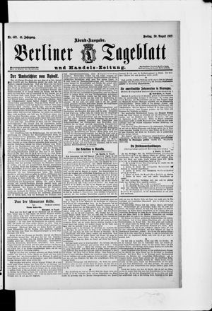 Berliner Tageblatt und Handels-Zeitung vom 30.08.1912