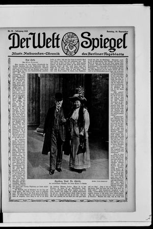 Berliner Tageblatt und Handels-Zeitung on Sep 29, 1912