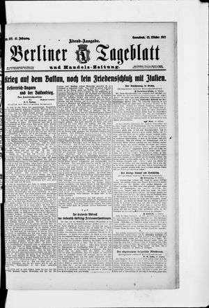 Berliner Tageblatt und Handels-Zeitung vom 12.10.1912
