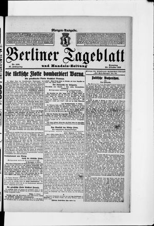 Berliner Tageblatt und Handels-Zeitung vom 20.10.1912