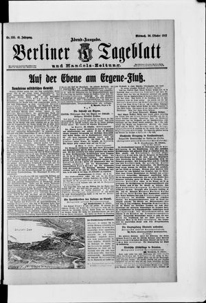Berliner Tageblatt und Handels-Zeitung vom 30.10.1912