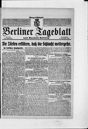 Berliner Tageblatt und Handels-Zeitung vom 02.11.1912