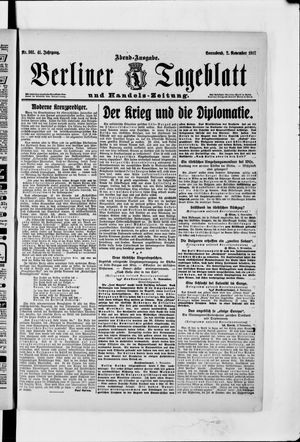 Berliner Tageblatt und Handels-Zeitung vom 02.11.1912