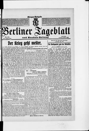 Berliner Tageblatt und Handels-Zeitung vom 08.11.1912