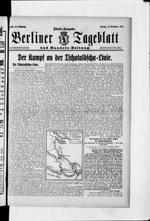 Berliner Tageblatt und Handels-Zeitung vom 15.11.1912