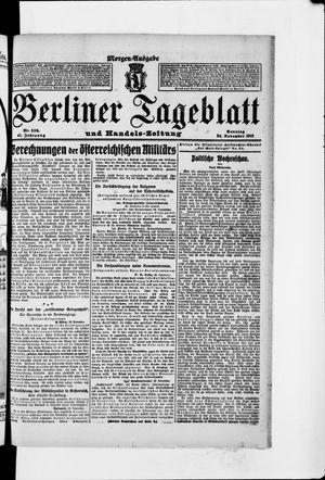 Berliner Tageblatt und Handels-Zeitung vom 24.11.1912