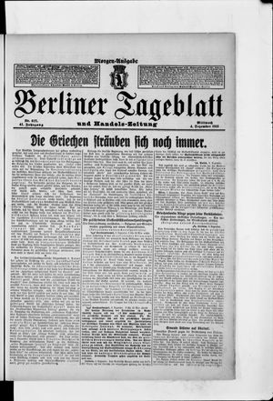 Berliner Tageblatt und Handels-Zeitung vom 04.12.1912