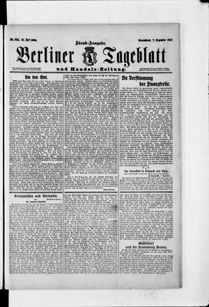 Berliner Tageblatt und Handels-Zeitung vom 07.12.1912