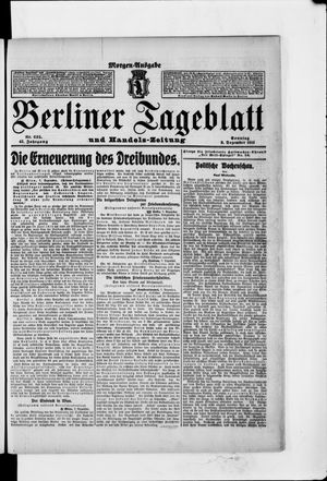 Berliner Tageblatt und Handels-Zeitung vom 08.12.1912