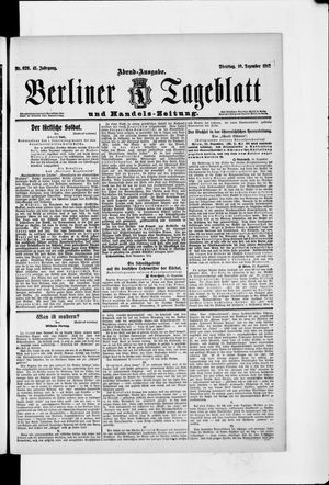 Berliner Tageblatt und Handels-Zeitung vom 10.12.1912