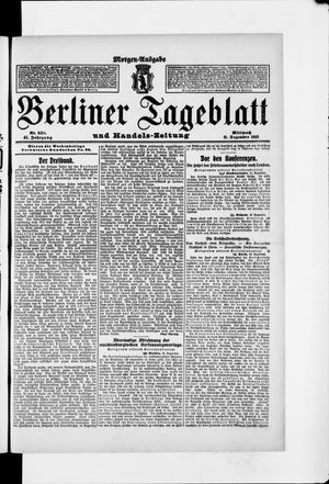 Berliner Tageblatt und Handels-Zeitung vom 11.12.1912