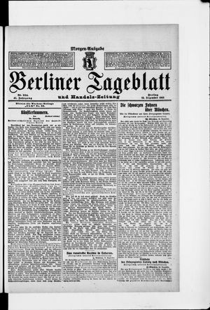 Berliner Tageblatt und Handels-Zeitung vom 13.12.1912