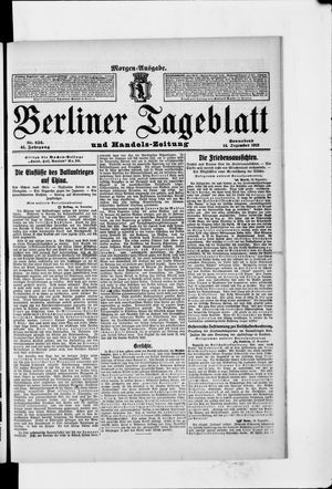 Berliner Tageblatt und Handels-Zeitung vom 14.12.1912