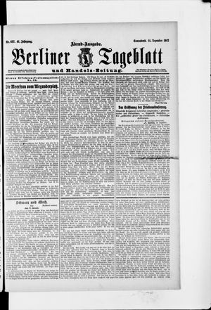 Berliner Tageblatt und Handels-Zeitung vom 14.12.1912