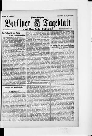 Berliner Tageblatt und Handels-Zeitung vom 19.12.1912