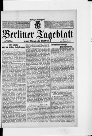 Berliner Tageblatt und Handels-Zeitung vom 20.12.1912