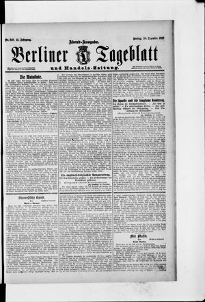 Berliner Tageblatt und Handels-Zeitung vom 20.12.1912
