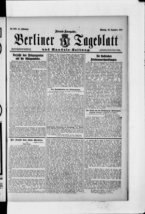 Berliner Tageblatt und Handels-Zeitung vom 23.12.1912