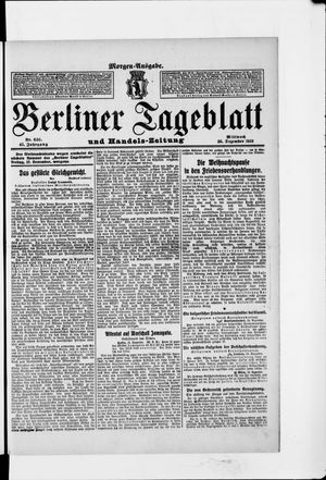 Berliner Tageblatt und Handels-Zeitung vom 25.12.1912