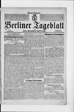 Berliner Tageblatt und Handels-Zeitung vom 04.01.1913
