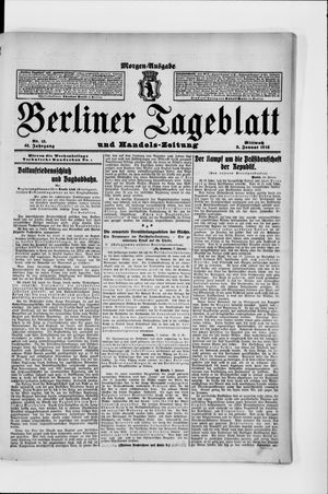 Berliner Tageblatt und Handels-Zeitung vom 08.01.1913