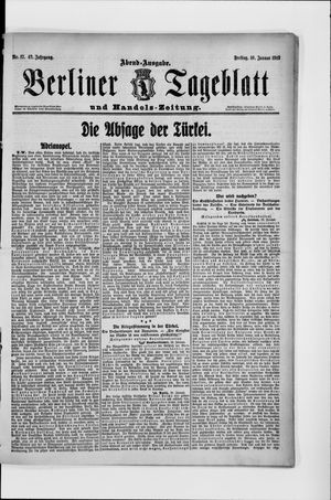 Berliner Tageblatt und Handels-Zeitung vom 10.01.1913
