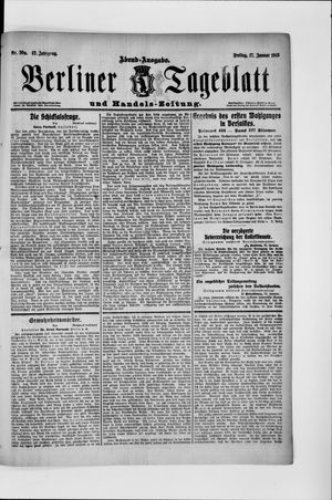 Berliner Tageblatt und Handels-Zeitung vom 17.01.1913