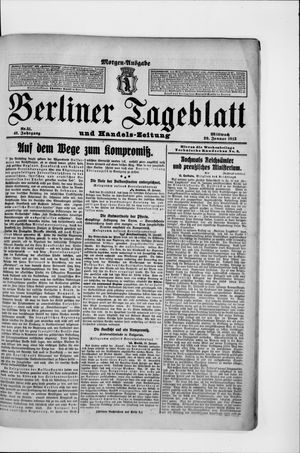 Berliner Tageblatt und Handels-Zeitung on Jan 29, 1913