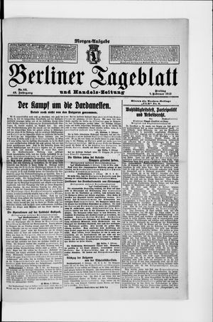 Berliner Tageblatt und Handels-Zeitung vom 07.02.1913