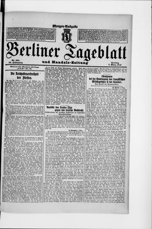 Berliner Tageblatt und Handels-Zeitung vom 07.03.1913