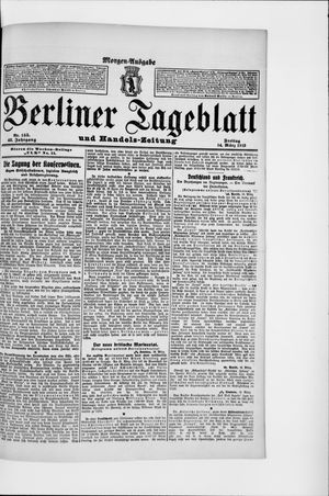 Berliner Tageblatt und Handels-Zeitung vom 14.03.1913