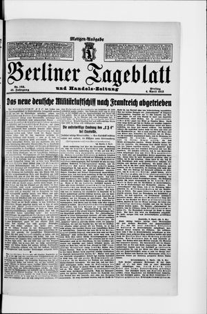 Berliner Tageblatt und Handels-Zeitung vom 04.04.1913