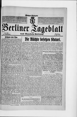 Berliner Tageblatt und Handels-Zeitung vom 06.05.1913