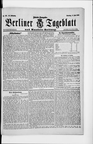 Berliner Tageblatt und Handels-Zeitung vom 03.06.1913