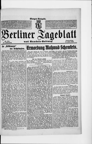 Berliner Tageblatt und Handels-Zeitung vom 12.06.1913