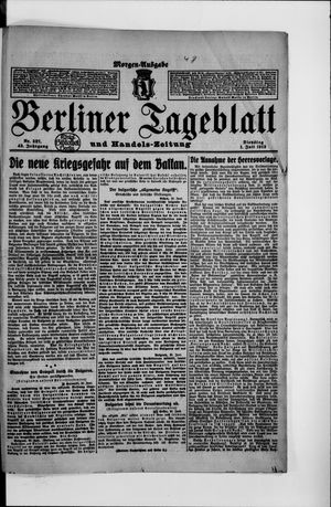 Berliner Tageblatt und Handels-Zeitung vom 01.07.1913